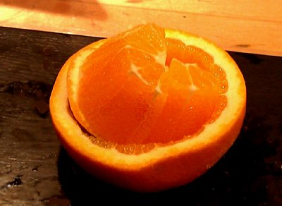 A fresh Benihana orange - photo.
