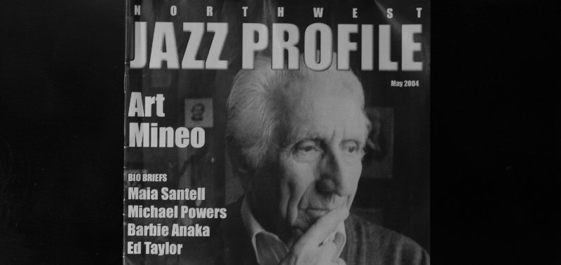 Art Mineo on the cover of Northwest Jazz Profile - Photo.