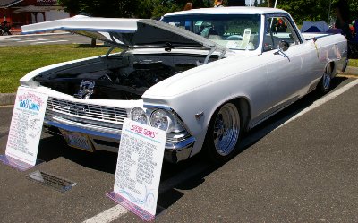 A 1966 El Camino at Walt's Family Car Show at Dacca Park in Fife.