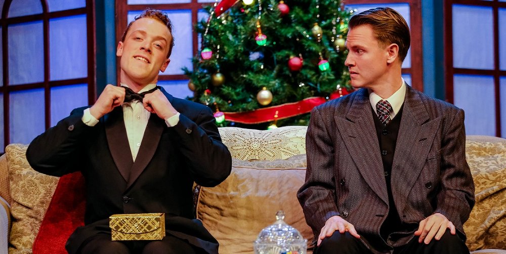 Peachy Weil (played by Steven Walker) and Joe Farkas (played by Kelly Mackay) - Photo by DK Photography - The Last Night of Ballyhoo at Tacoma Little Theatre - image.