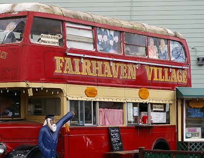 A quirky place for lunch in the Fairhaven District of Bellingham, Washington.