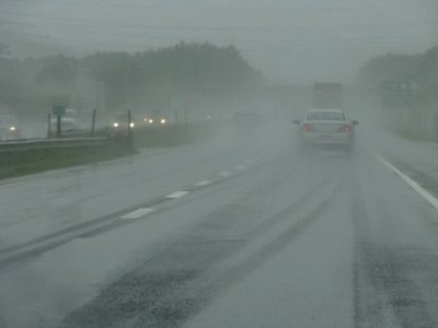 Driving in the Washington rain can be nasty.