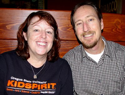 Karen and Russ Swanger at McMenamin's Pub in Covallis.