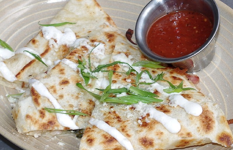 Cactus Restaurant Review Smoked Chicken Quesadilla - image.