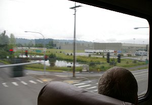 The ride on Amtrak from Tacoma to Seattle through Auburn.