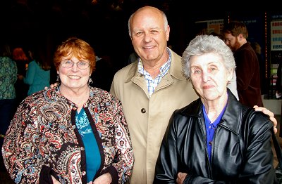 Peg Doman and Mike Dunbar and his mother attending Candide at the Fifth Avenue in Seattle.