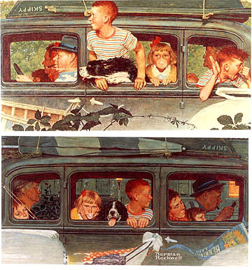 Going and Coming - Painting by Norman Rockwell.