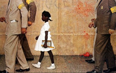 The Problem We All Live With - Painting by Normal Rockwell.