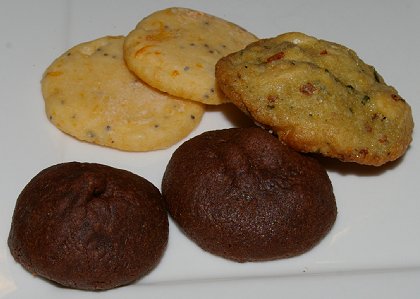 Pink-a-Dot cookies, Nosh cookies, and Dark Desire cookies - image.