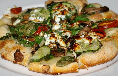 The rustic bread and vegetables from Aviateur Tacoma's French restuarant - image.