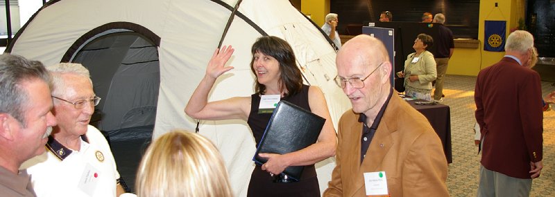 Gene Pankey, Jean Irwin, and Jim Harris in Tacoma, Washington.