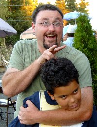 Son Del and nephew Nate.