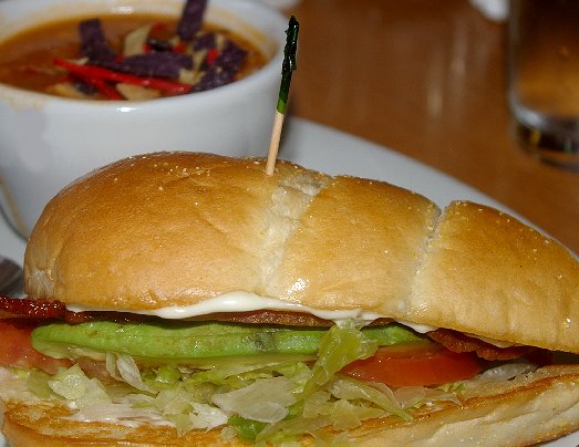 Half Sandwich and soup from Elmers Restaurant Tacoma - image.