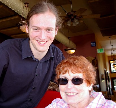 Our waiter, Troy from the Chanterelle in Edmonds, Washington.