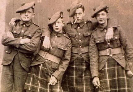 Seaforth Highlanders from World War I.