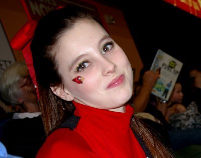 Granddaughter Caitlin at the Comcast Arena in Everett.