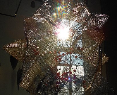 Mesh art from Lanny Bergner.