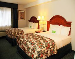Our hotel room at La Quinta in Everett.