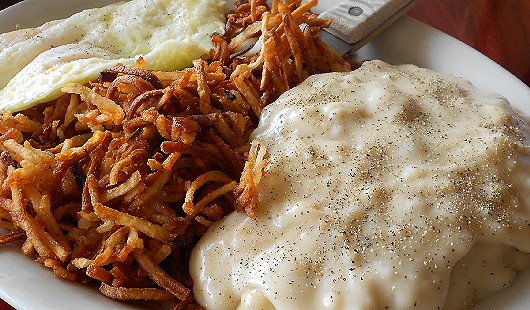 Fried Eggs, Hash Browns, and Chicken Fried Steak from Fergies On The Ave in Tacoma - image.