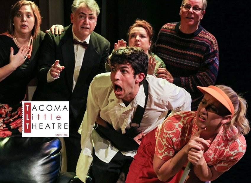 The cast of The Fox on the Fairway Tacoma Little Theatre - image.