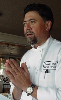 Chef Gabriel Cabrera at Salty's at Redondo.