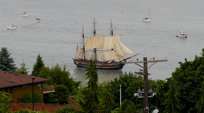 Replica of the H.M.S. Bounty.