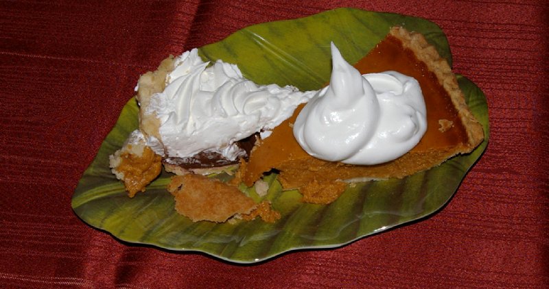 Our two pie dessert - Photo.