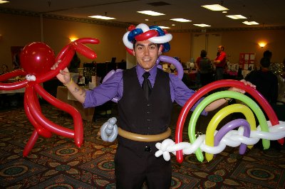 John London the Kidz Magician at the JBLM Small Business EXPO Tacoma, Washington.