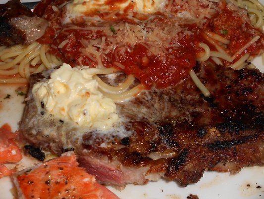 Luncheon steak at Joeseppi's Italian Restaurant - image.