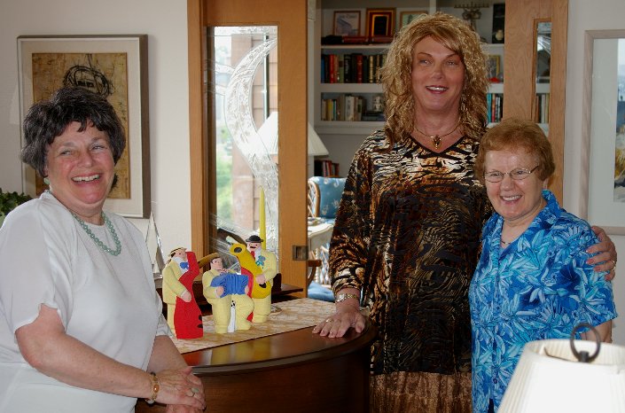 Karen Seinfeld, Rita Morkrid, and Sister Peggy Murphy.