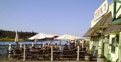 The Waterfront Cafe in La Conner, Washington - Photo.