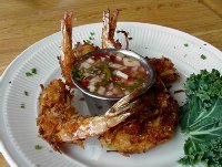Firecracker Prawns at La Conner Seafood and Prime Rib.