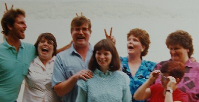 The Harrington siblings from the left: Jimmy, Peggy, Joe, Marie, Kate, Pat and Michelle in front.