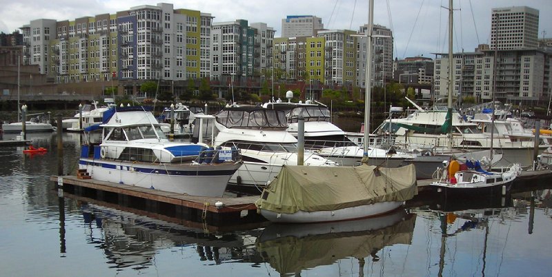 The view from Johnnys Dock, on the beautiful Thea Foss Waterway - Tacoma, Washington.