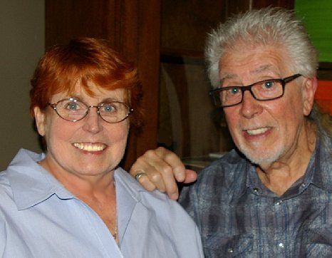 Peg Doman with rock legend John Mayall.
