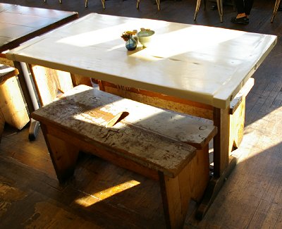 The tables at Oddfellows.