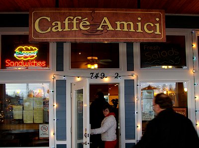 The Caffe Amici in Ocean Shores.