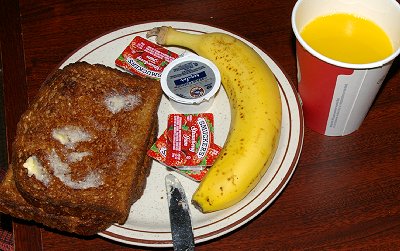 Breakfast at the Phoenix Inn in Olympia, Washington.