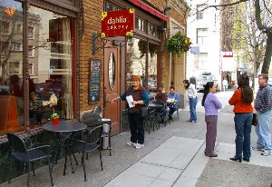 After lunch at the Dahlia Lounge we had to stop at the Dahlia Bakery for some takehome.