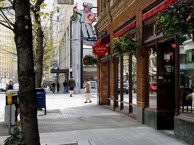 Across the street from Lola is the Dahlia Lounge with their signature scallion and Dungeness crabcakes.