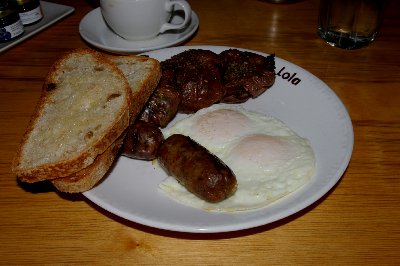 The pork and maple breakfast sausage will bring me back to Lola.