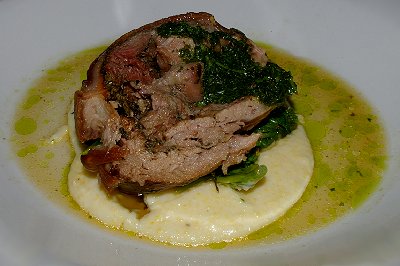 The Palace Porchetta served over grits gave a flavor of both Italy and the Old South.