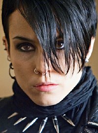 Noomi Rapace playing the part of Lisbeth Salander of the Dragon Tattoo trilogy which played at the Grand Cinema in Tacoma, Washington - Photo.