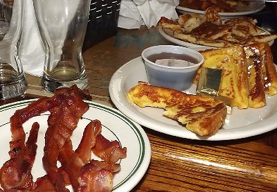 Breakfast at the Spar Tavern in Tacoma, Washington.