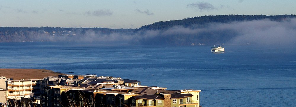 Point Ruston the Pt. Defiance Ferry, Puget Sound, and Vashon Island - image.