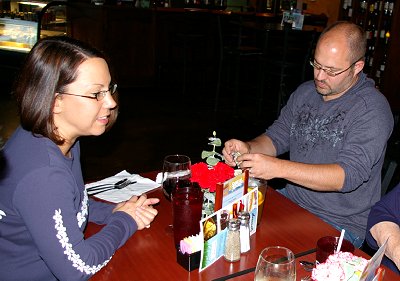 Catherine and Rick at the Midtown Station in Sumner, Washington.