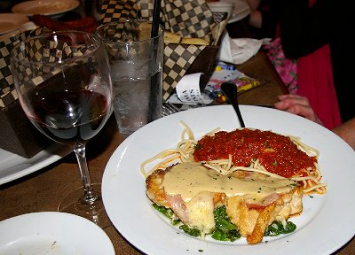 Excellent food from Mama Stortini's restaurant in Puyallup, Washington.