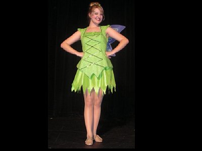 Kayli Christine as Tinker Bell in the musical Peter Pan at the Sumner Performing Arts Center in Sumner, Washington.