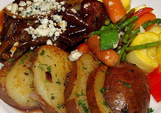 The flat iron steak from Spring Lake Cafe in Fircrest - image.