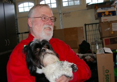 John Reding and his dog Kota - photo.